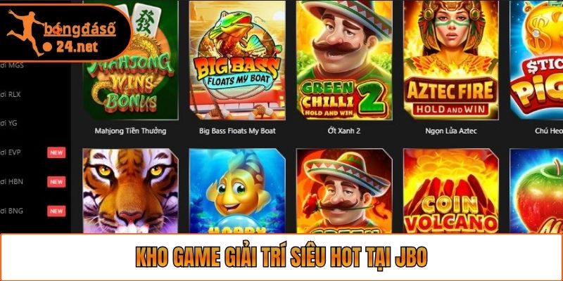 Kho game giải trí siêu hot tại JBO