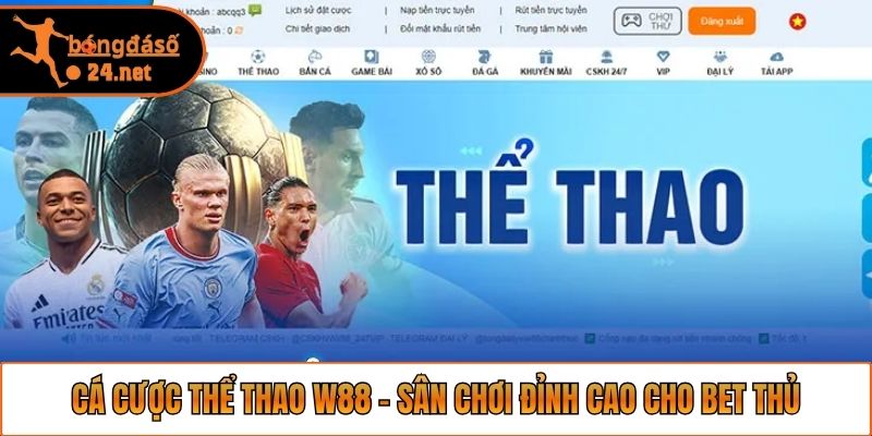 Cá cược thể thao W88 - Sân chơi đỉnh cao cho bet thủ